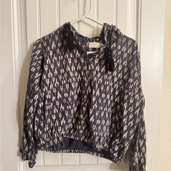 Vintage Lakhays Bomber Jacket M/L with Crocheted All Knowing Eye - Picture 1 of 6